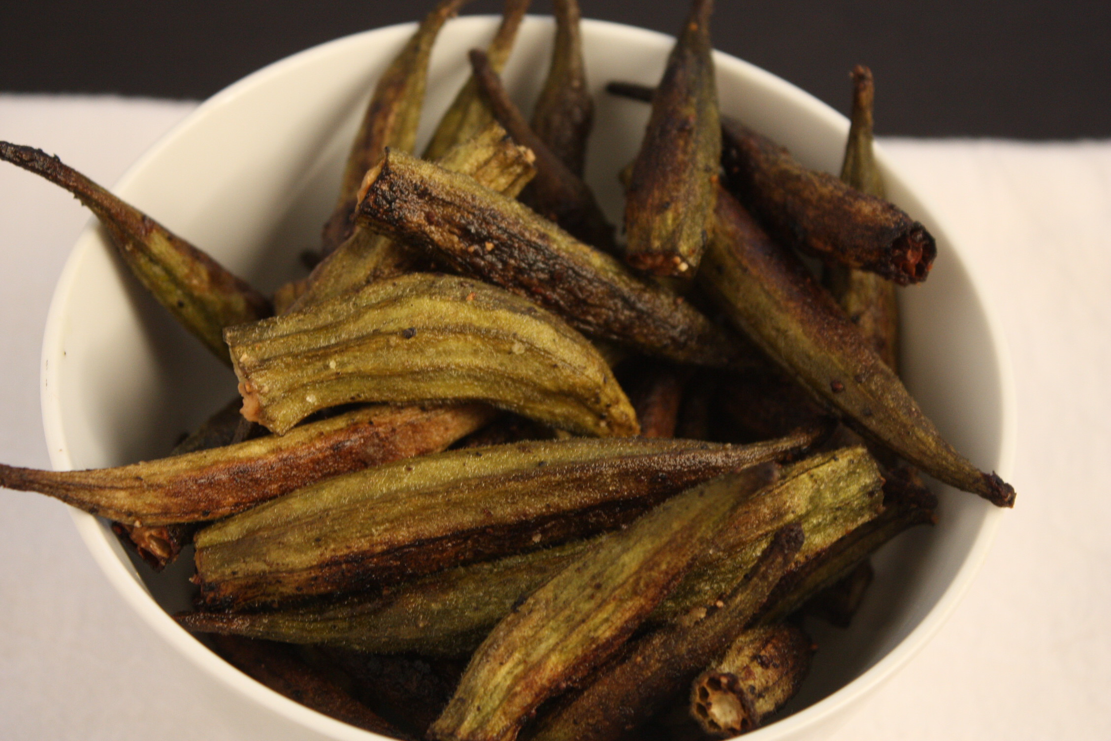 This Roasted Okra recipe allows it's natural flavor to shine. Not slimy, crispy, and delicious.