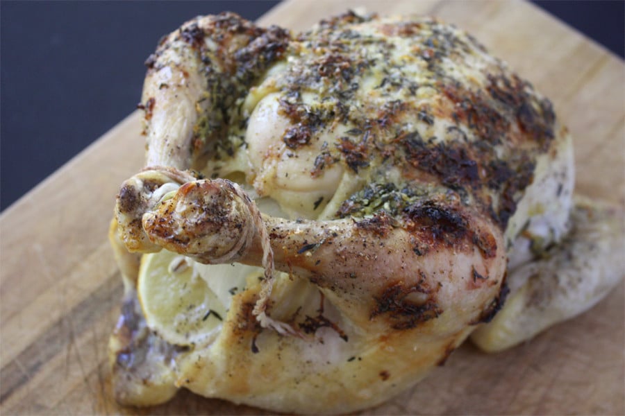 Roasted Chicken With Lemon And Thyme