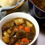 Hearty Beef Stew - Thick, rich and amazingly delicious. The beef melts in your mouth.