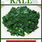 Perfect healthy and easy side dish recipe for any meal. Sauteed kale with garlic is quick-cooking and so full of flavor. You will be converted to the kale side, I promise! #kale #vegan