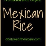 Recreate restaurant-style Mexican rice at home with this easy recipe. My family can't get enough of this dish! #mexican #rice