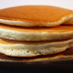 The Best Ever Pancakes stacked up.