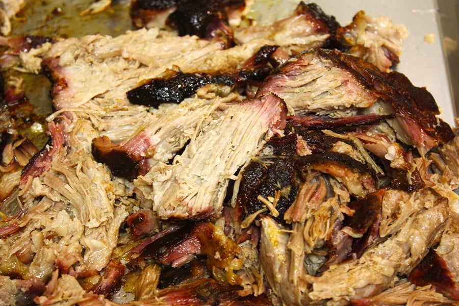 Smoked Pork Shoulder shredded up.