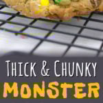 Monster Cookies are thick, soft, chunky and absolutely a favorite cookie recipe! #cookies