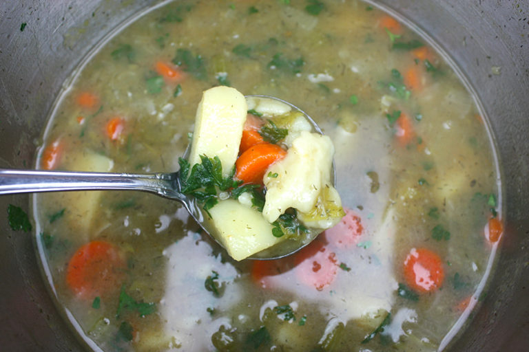 Vegetable Dumpling Soup - Don't Sweat The Recipe