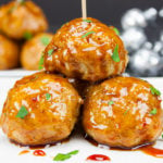 Firecracker Chicken Meatballs - These pack loads of spicy, sticky, slightly sweet flavor in one little morsel!