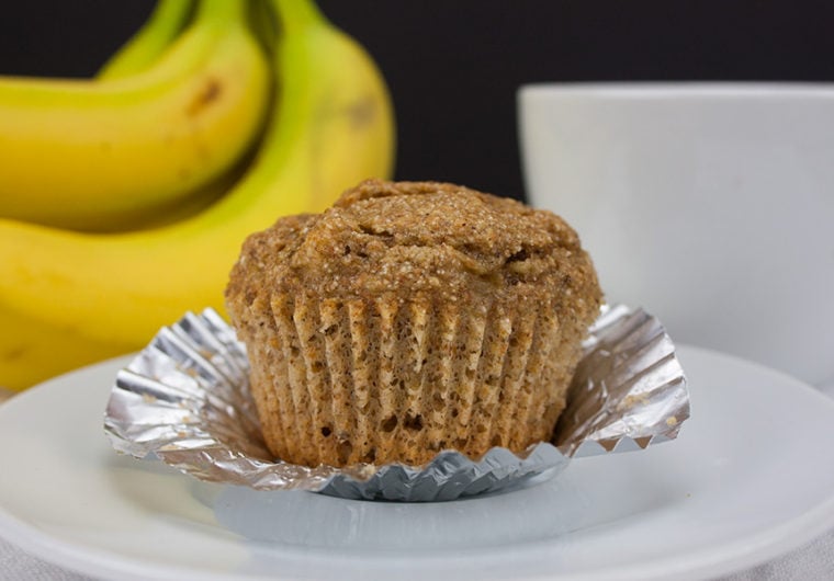 Healthy Whole Wheat Banana Muffins - Delicious, moist and better for you! How can you go wrong?