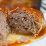 Easy Stuffed Cabbage Rolls served on a white plate.