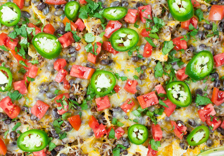 Sheet Pan Beef Nachos - Quick, easy and sure to please a crowd or just dinner for the family!