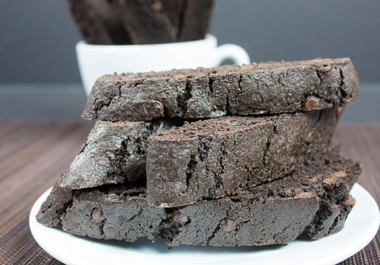 Dark Chocolate Biscotti - It's not just for the holidays! Enjoy one with your afternoon coffee anytime of the year.