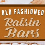 Moist, with a tender crumb, plump raisins and perfectly spiced Old Fashioned Raisin Bars with icing! #recipe #dessert