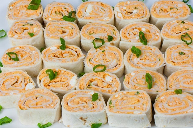 Easy Buffalo Chicken Pinwheels