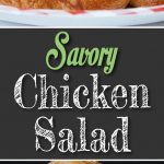 Savory Chicken Salad - No nuts, no fruit! The best tasting chicken salad!