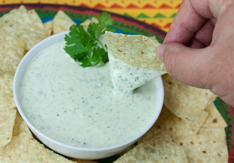 Creamy Jalapeno Cilantro Dip - Be WARNED! This dip is addictive! Fresh, creamy, spicy dip, sauce or dressing.