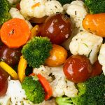Marinated Fresh Vegetable Salad - Quick and easy to make-ahead!  Healthy, crunchy, fresh vegetables tossed in a vinaigrette make this salad recipe ideal for your 4th of July gathering.