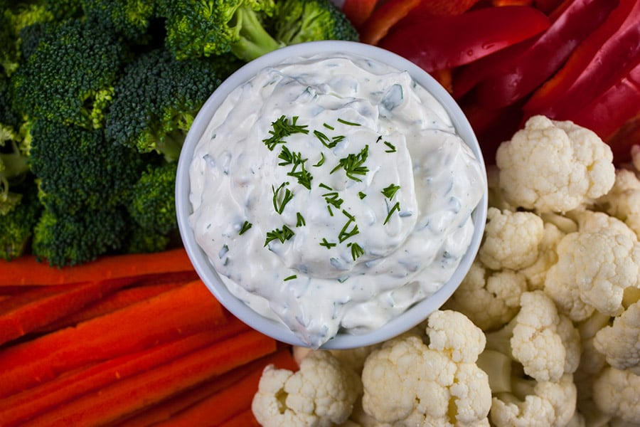Fresh Herb Vegetable Dip Don't Sweat The Recipe