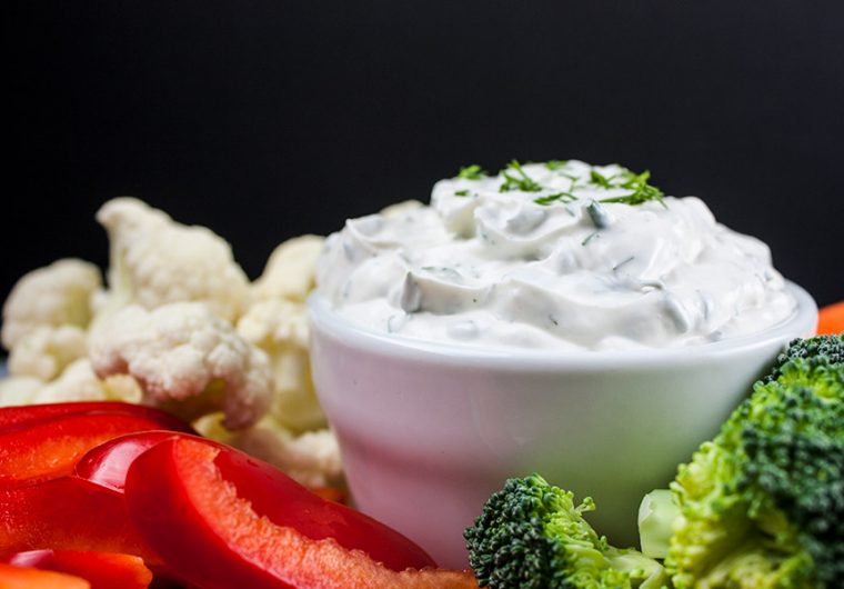Fresh Herb Vegetable Dip - Light, cool,creamy, and seasoned to perfection with fresh herbs. Perfect dip for garden fresh veggies!