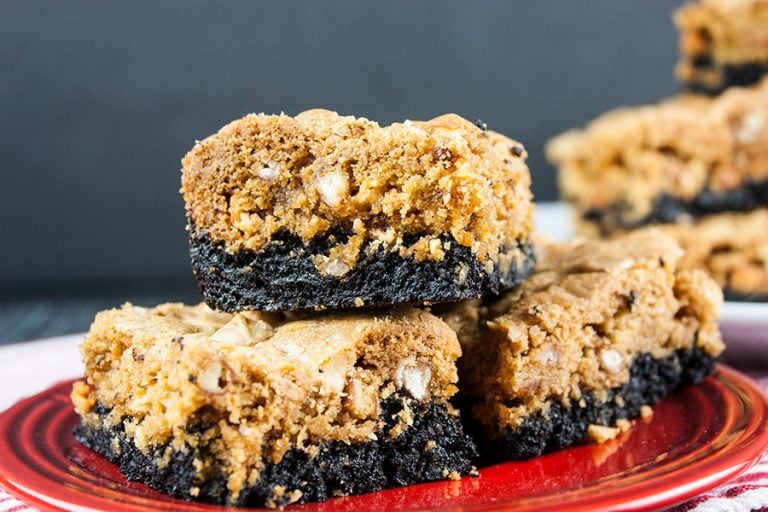 Salted Butterscotch Pretzel Brookies