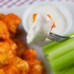 Baked Buffalo Cauliflower Bites - Crispy on the outside and just tender enough on the inside. The vegetarian buffalo wing!