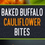 Baked Cauliflower Buffalo Bites - Cauliflower buffalo wings that are crispy on the outside and just tender enough on the inside. The vegetarian buffalo wing! #vegetarian #easy #recipe #fauxwings