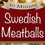 30 Minute Swedish Meatballs - Tender, juicy meatballs smothered in a rich, creamy, flavor-packed gravy! Perfect weeknight meal. #easy #swedishmeatballssauce #recipe #30minute #weeknight