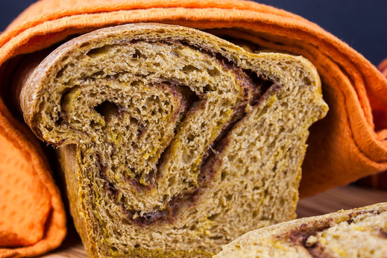 Pumpkin Cinnamon Swirl Bread