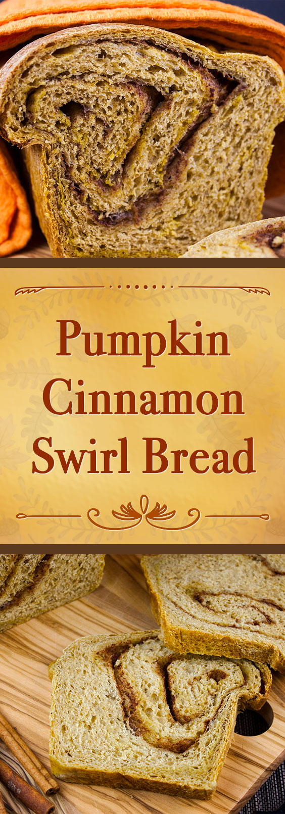 Pumpkin Cinnamon Swirl Bread - Love this bread warm from the oven, toasted slathered with butter and french toast for breakfast! #pumpkin #recipe #fall #holiday