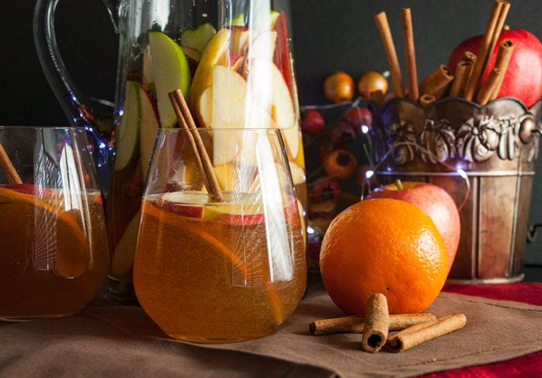 Cider Ginger Beer Sangria - Bring those cozy flavors of fall to your cocktail hour. Crisp and refreshing Fall in a glass.