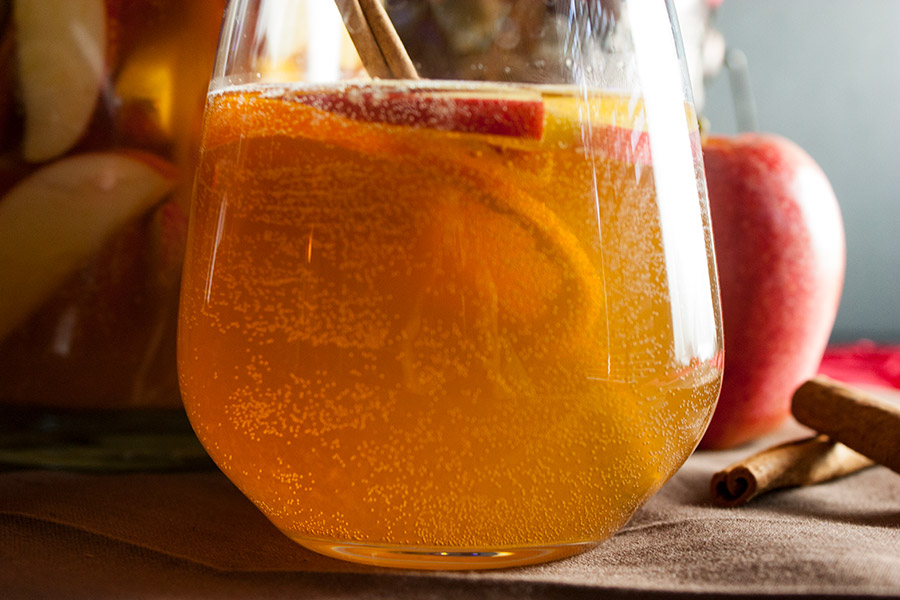 Cider Ginger Beer Sangria - Bring those cozy flavors of fall to your cocktail hour. Crisp and refreshing Fall in a glass.