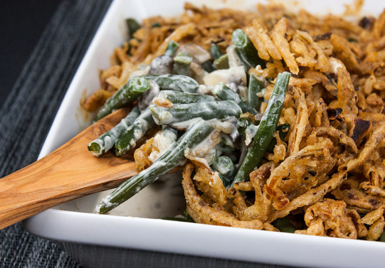 Green Bean Casserole From Scratch - A holiday classic made fresh. No canned beans or soups required. Creamy and full of traditional flavors!
