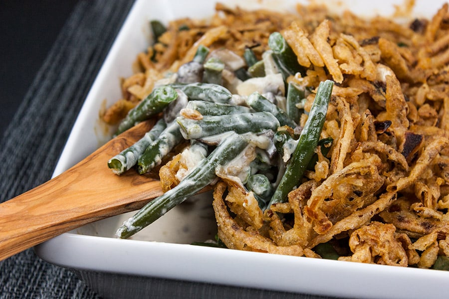 Green Bean Casserole From Scratch - A holiday classic made fresh. No canned beans or soups required. Creamy and full of traditional flavors!