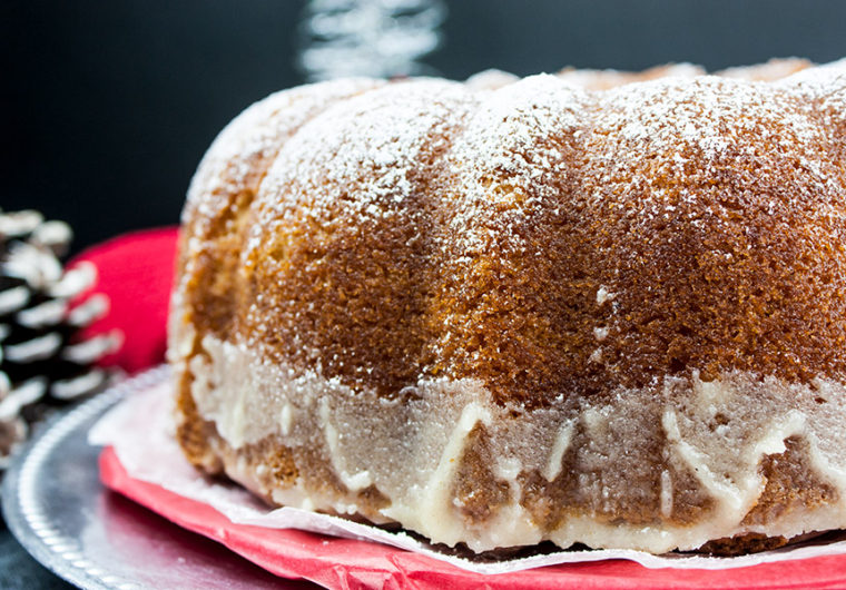 Eggnog Bundt Cake - Super moist, buttery, eggnog infused bundt cake drizzled with a sweet eggnog glaze is a must this holiday season! Celebrate this holiday season with this phenomenal dessert!