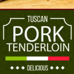 Tuscan Pork Tenderloin - Pork tenderloin smothered in fresh herbs roasted inside a crusty baguette. It's mouth-watering delicious! Perfect for dinner or a party appetizer that will knock their socks off.