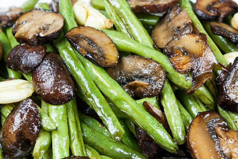 Roasted Green Beans and Mushrooms Don't Sweat The Recipe