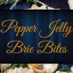 Pepper Jelly Brie Bites - Crispy phyllo shells filled with slightly spicy pepper jelly topped with creamy brie cheese. Sweet and savory bites of flaky deliciousness!