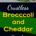 Fluffy, creamy and loaded with cheesy goodness. This crustless broccoli cheddar quiche recipe is so full of flavor you won't miss the crust. #keto #lowcarb