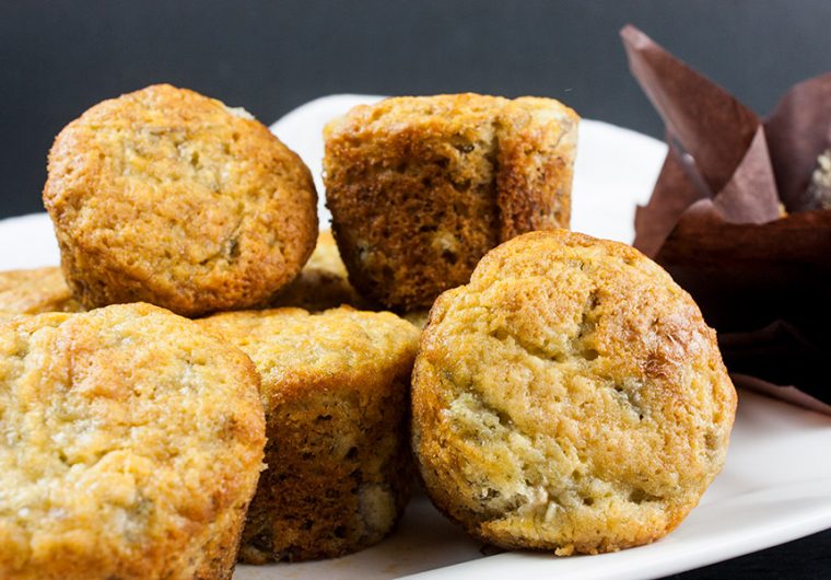 Best Ever Banana Muffins - The only recipe you will ever need. Moist, full of banana flavor and so easy to make! These banana muffins are ready to serve in less than 30 minutes.