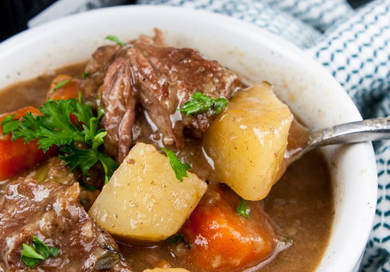 Slow Cooker Beef Stew - Thick, creamy, flavorful comfort food from your slow cooker!