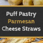 Flaky, Puff Pastry Parmesan Cheese Straws with garlic, and herbs! You just can't go wrong with this quick and easy appetizer! #appetizer #twists