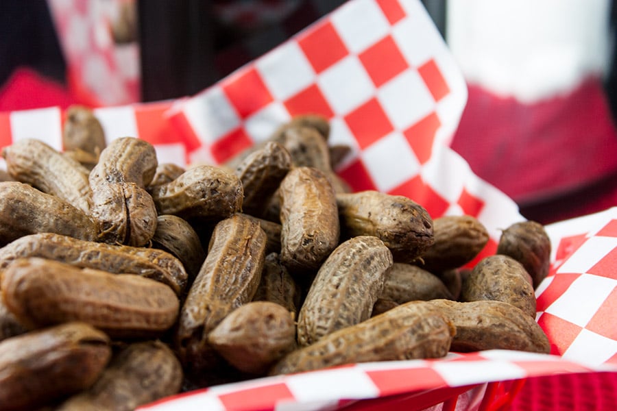 Slow Cooker Boiled Peanuts - A slow cooker makes boiled peanuts super easy to make! A warm, salty, tender boiled peanut is the perfect snack for any occasion!