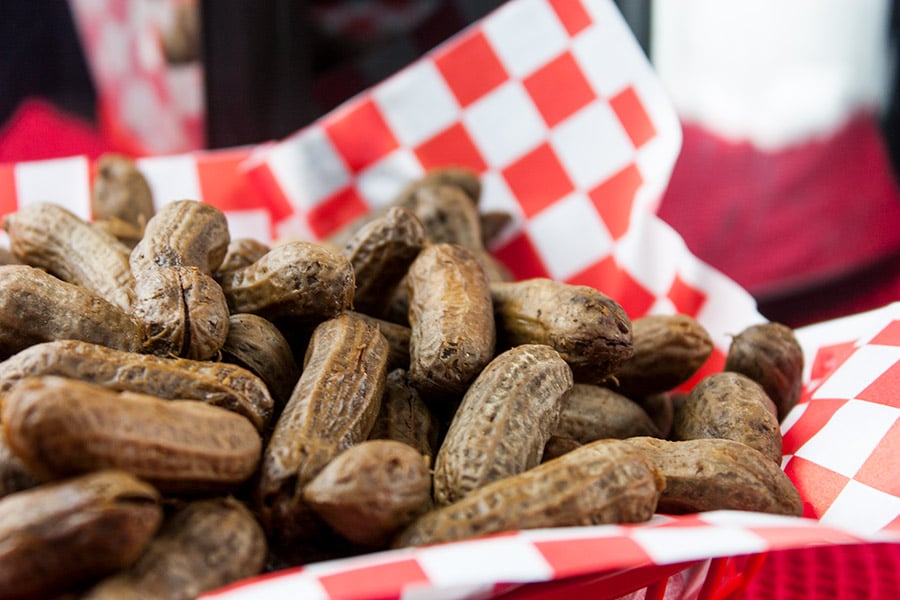 Slow Cooker Boiled Peanuts - A slow cooker makes boiled peanuts super easy to make!  A warm, salty, tender boiled peanut is the perfect snack for any occasion!