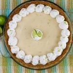 Easy Key Lime Pie - Perfect treat for spring and summer. Cool, creamy, refreshing, not too tart and not too sweet!