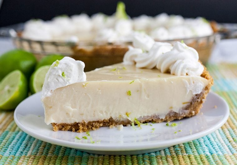 Easy Key Lime Pie - Perfect treat for spring and summer. Cool, creamy, refreshing, not too tart and not too sweet!