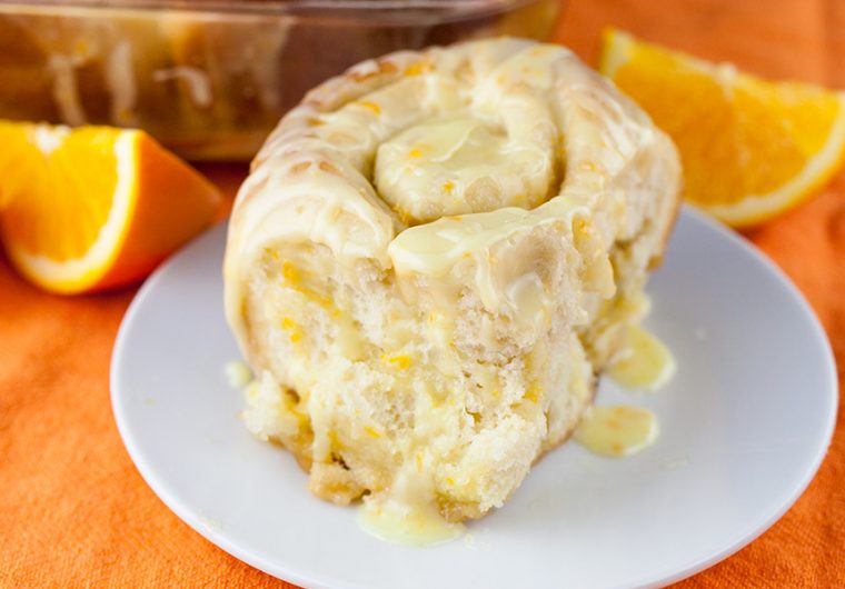 Easy One-Hour Orange Rolls - Super soft and fluffy with the perfect amount of fresh orange flavor.