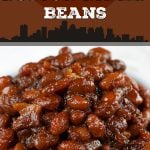Slow Cooker Boston Baked Beans - Simmered in molasses makes these Boston Baked Beans dark, sweet and rich in flavor. Tastier than canned beans any day! #summer #recipe #sidedish #grilling