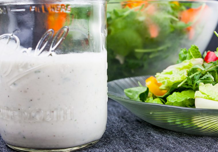Southern Buttermilk Dressing - So simple to make you will never purchase store-bought again! A creamy, tangy buttermilk dressing flavored with fresh herbs that's great on salads, pasta or a vegetable dip.