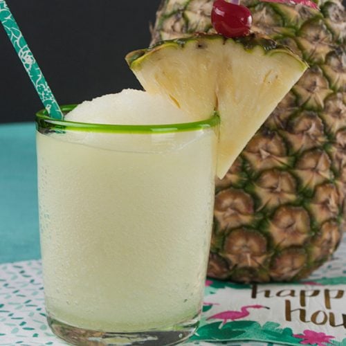Jamaican Me Crazy Cocktail with a pineapple garnish in a short glass.