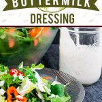 Southern Buttermilk Dressing - So simple to make you will never purchase store-bought again! A creamy, tangy buttermilk dressing flavored with fresh herbs that's great on salads, pasta or a vegetable dip. #lowcarb #keto #recipe #salad