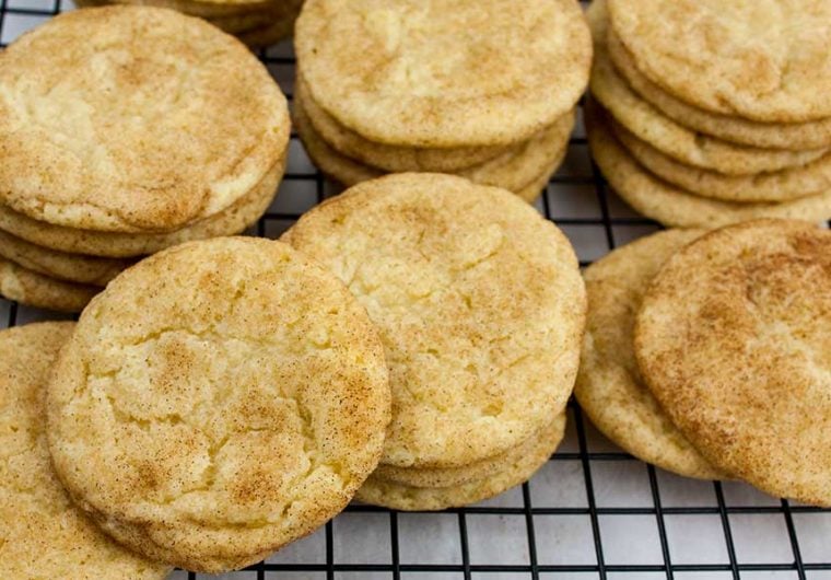 The Best Chewy Snickerdoodle Cookies - Slightly crisp edges, cinnamon sugar crackle top with a soft chewy center. That's the classic Snickerdoodle cookie in a nutshell.