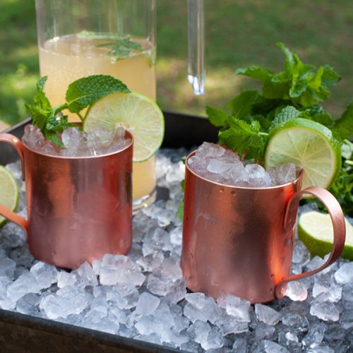 Skinny Moscow Mule - Sugar-free cocktail! Yes, no added sweeteners at all. Crisp, light, and totally refreshing. It's five o'clock somewhere, right?